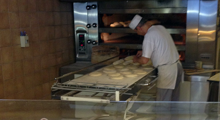 French baker at a boulangerie